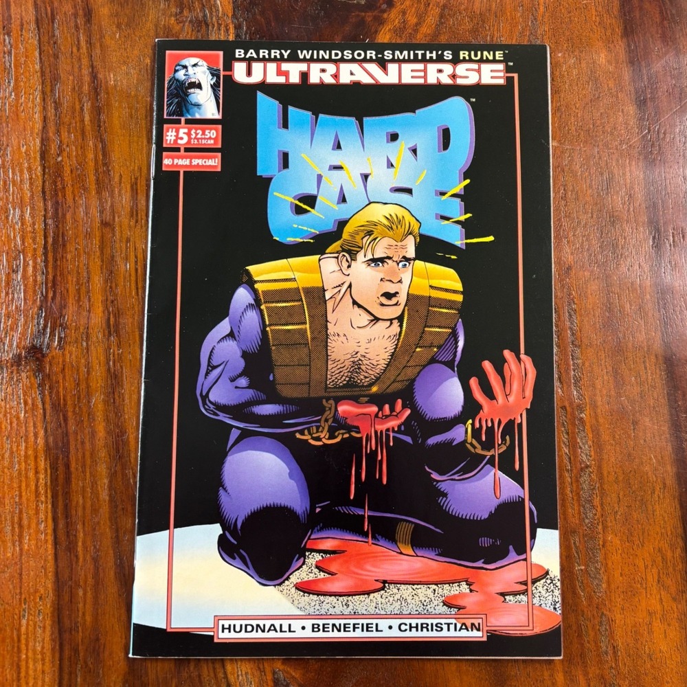 Malibu Comics Ultraverse Hardcase 5 Barry Windsor-Smith Rune 1993 Vintage Mint